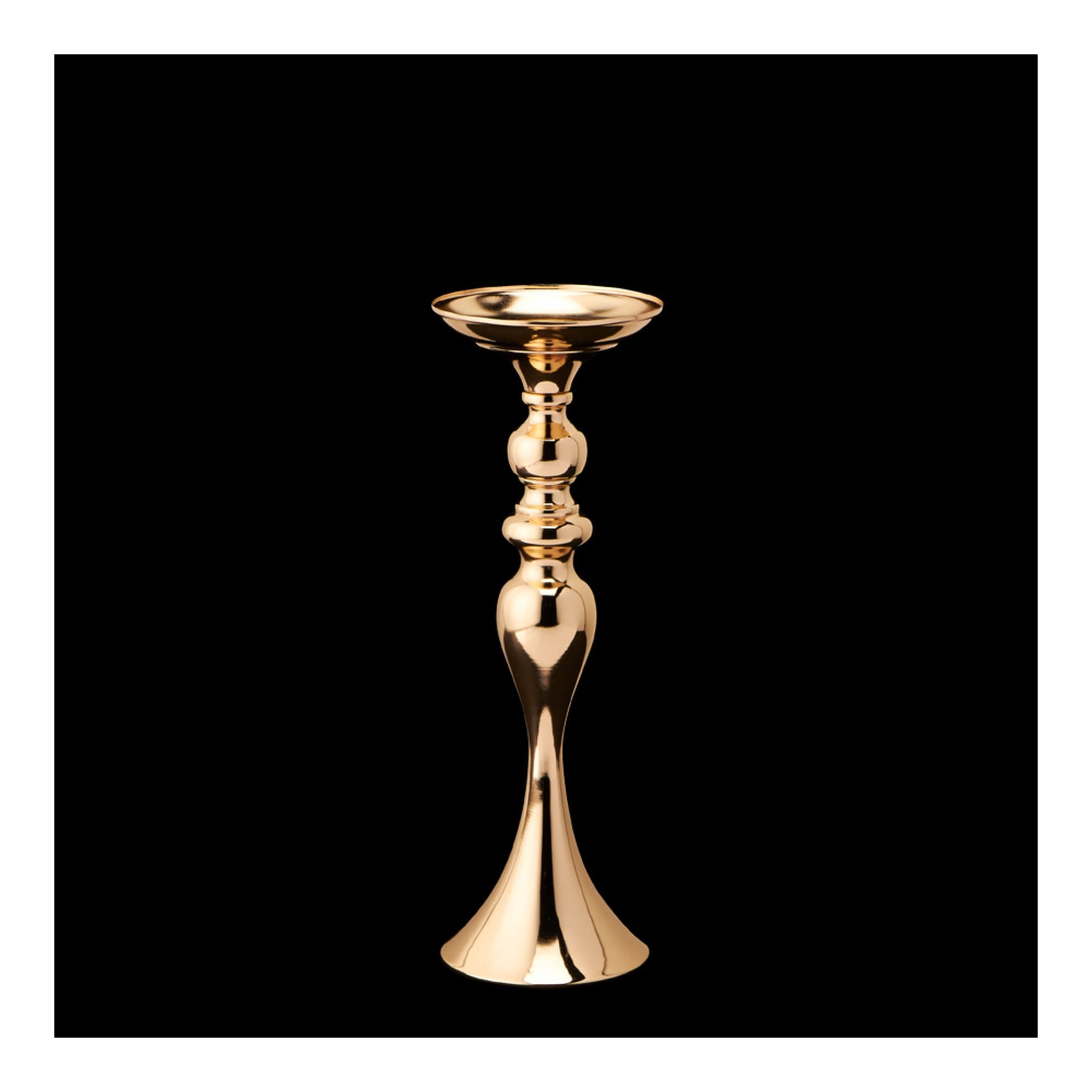 14" Mermaid Floral Riser Gold